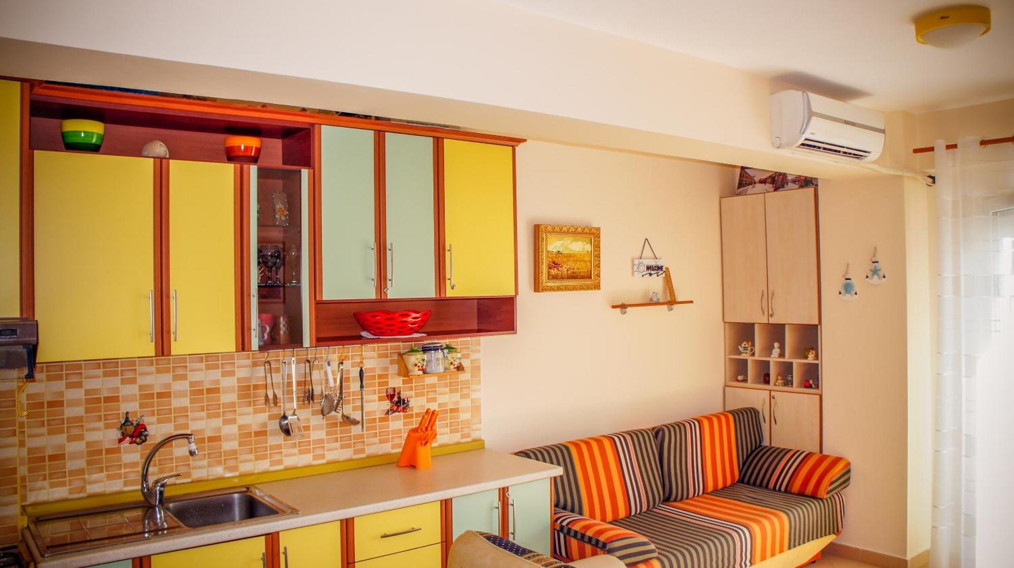 Nada Seaview Apartment Shengjin Bagian luar foto